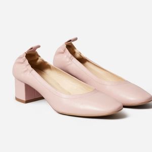 - Everlane Leather Day Heels in Pale Rose